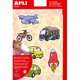 APLI 12824 Pack of 24 Maxi Transport Stickers