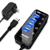USB3.0 Hub with Power Supply, atolla 4-Port High-Speed USB3.0 Expansion