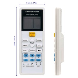 PERFASCIN A75C4147 A75C3830 Replaced Remote Control fit for Panasonic AC Air Conditioner CSS18NKR CSS18PKR CSS24NKR CSS24PKR CSS28NKR CUS18NKR CUS18PKR CUS24NKR CUS24PKR