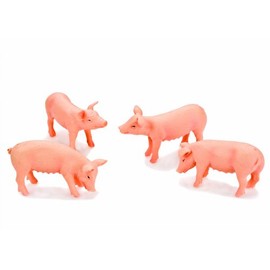 Kidsglobe 571905 - Farm Animal Schwein-Set, 4 Stück