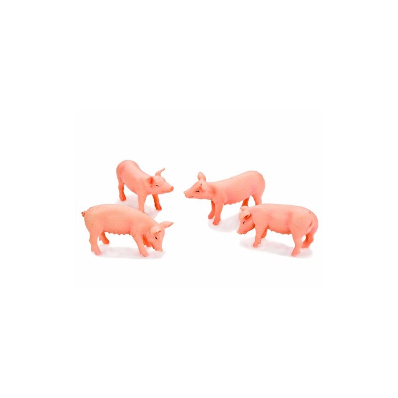 Kidsglobe 571905 - Farm Animal Schwein-Set, 4 Stück