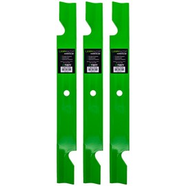 8TEN LawnRAZOR Blade Set for Toro Titan ZX MX Time Cutter 60 Inch Deck 115-9649-03 (Notched High Lift) 3 Pack