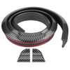 1.5m/4.9ft Carbon Fiber Soft Rubber Car Rear Roof Trunk Spoiler