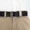 Mens leather belt / Mens belt LINDENMANN, XXL, black, 3934,