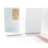 1 Pair Heavy Duty Metal Bookends for Office (White)