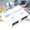 USB Hub 2-Port USB Double Charger Splitter Adapter Converter Kit