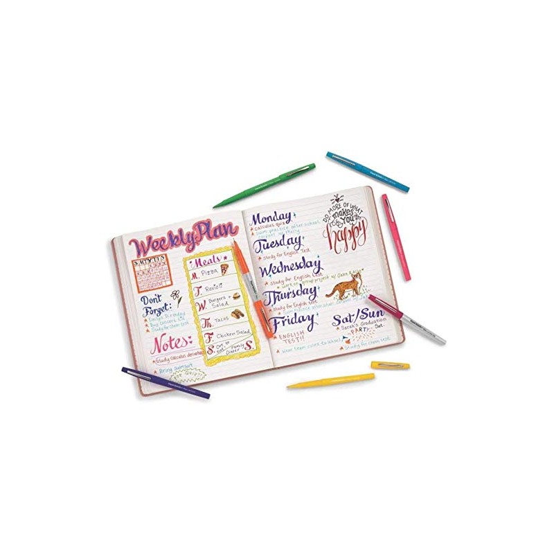 Papermate Flair 1mm Medium Tip Fibre Tip Pen Magenta 1