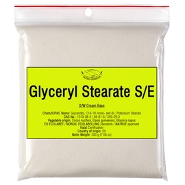 Glyceryl Stearate S/E - 7.06 oz - Self-Emulsifying Wax - Potassium Stearate - Glycerides - Emulsion Stabilizer - Emulsifier - for DIY Cosmetics and Other Craft Projects