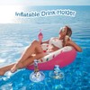 Drink Holder Pool Inflatable Pack of 4 Floating Drink Holder