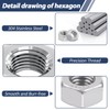 20 Pcs Nuts M4, Leryati DIN934 Standard A2 V2A Stainless