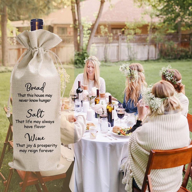 LANBAIHE Hostess Gift Wine Gift Bag, Housewarming gift, Bride and