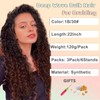 CAZSYSDD Deep Wave Bulk Hair for Braiding 22 inch No