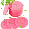 METUUTER 50-Count Compressed Facial Sponges for Estheticians- 100% Natural Cellulose