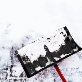 ERA Infinity Snow Shovel — 21-inch Pusher-Style Blade, Red/Black