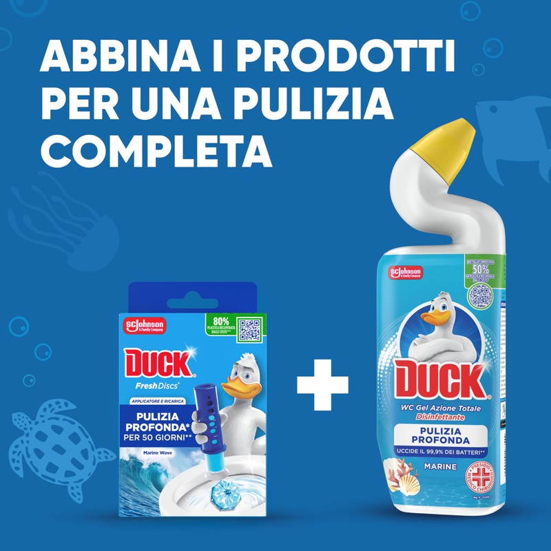 Duck Fresh Discs Base per Dischi Gel Igienizzanti WC, Fragranza