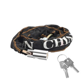 Bike Chain Lock, 80cm Bike Bicycle Wheelchair Lock,Heavy Duty Bicycle Lock,Chain Lock,High Security Cycling Locks with 2 Keys, Anti-Theft Lock Chain for Bicycle,Bike Motorcycle, Door, Gate, Fence,