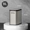 Stainless Steel Dog Proof Bathroom Trash Can with Press Top