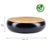 Dehaus® Large stylish bamboo bowl (30 cm).