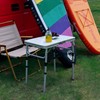 Small Folding Camping Table 2ft, Portable Pinic Table Adjustable Height