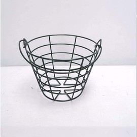 Crestgolf Stainless Metal Golf Basket Golf Ball Container Ball Bucket, Holds 50 Balls.(Golf Balls are Excluded)