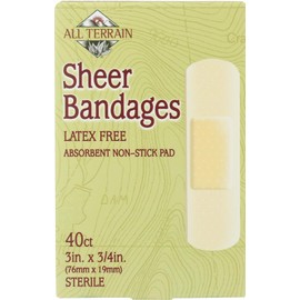 All Terrain Bandages - Sheer - 3/4 in x 3 in - 40 ct(Pack of 2)