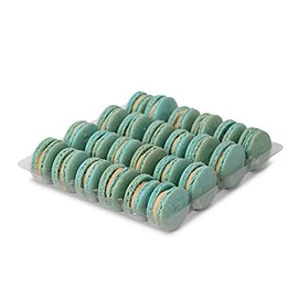 Blue Caramel Macaron Tray by Mademoiselle Macaron - Tray of 24 Macarons