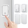 Wireless Doorbell Set Self Powered IP68 Waterproof Long Range Caregiver