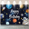 YQWIN Space Backdrop Outer Space Party Decorations Space Birthday Backdrop