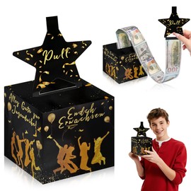 Youth Consecration Gifts, Money Gift, Youth Consecration Surprise Box, Youth Consecration Funny Gift Idea, Black Gold DIY Surprise Box, Money Gifts Packaging for Girls and Boys