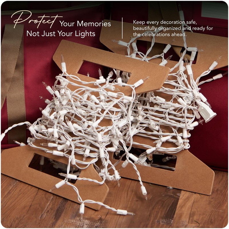 Covermates Keepsakes Light Storage Reels – 4-Pack Durable Light-Wrapping Reels