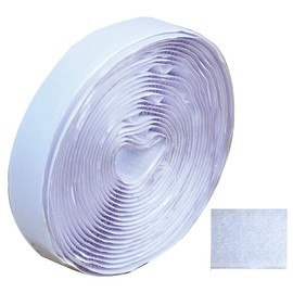 VESOL20MMWHT5M Klettband, 20 mm, 5 m, Weiß, 1 Stück