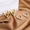 ALEXCRAFT Thick Hoop Earrings Small Women's 14K Golden Silver Earrings