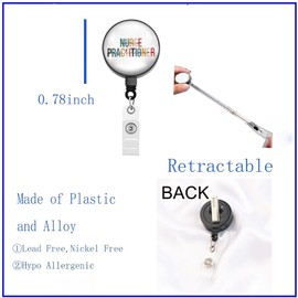 BEKECH Nurse Practitioner Retractable Badge Medical NP Gift NP Graduation Gift Nurse Practitioner Appreciation Gift (Nurse Practitioner)