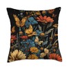 Pollinator Garden Design Wildlife Flowers Native Plants Throw Pillow