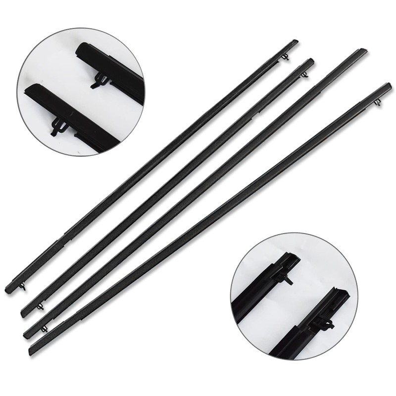 labworkauto 4pcs Windows Weatherstrip Seal Trim Moulding Outside Replacement for