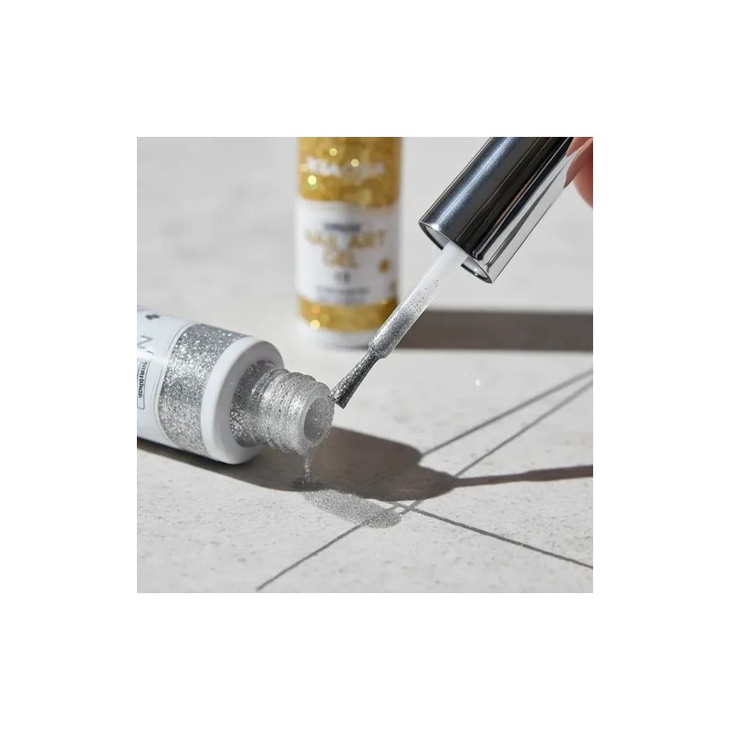 2 Pzas Esmalte Delineador Para Uñas Acrílicas Gel Glitter