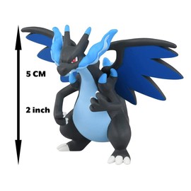 Pokemon Takara Tomy MS-51 Mega Charizard X Figure, Toy for Ages 4 and Up, Toy Safety Standards Compliant, ST Mark Certified, Pokemon Takara Tomy