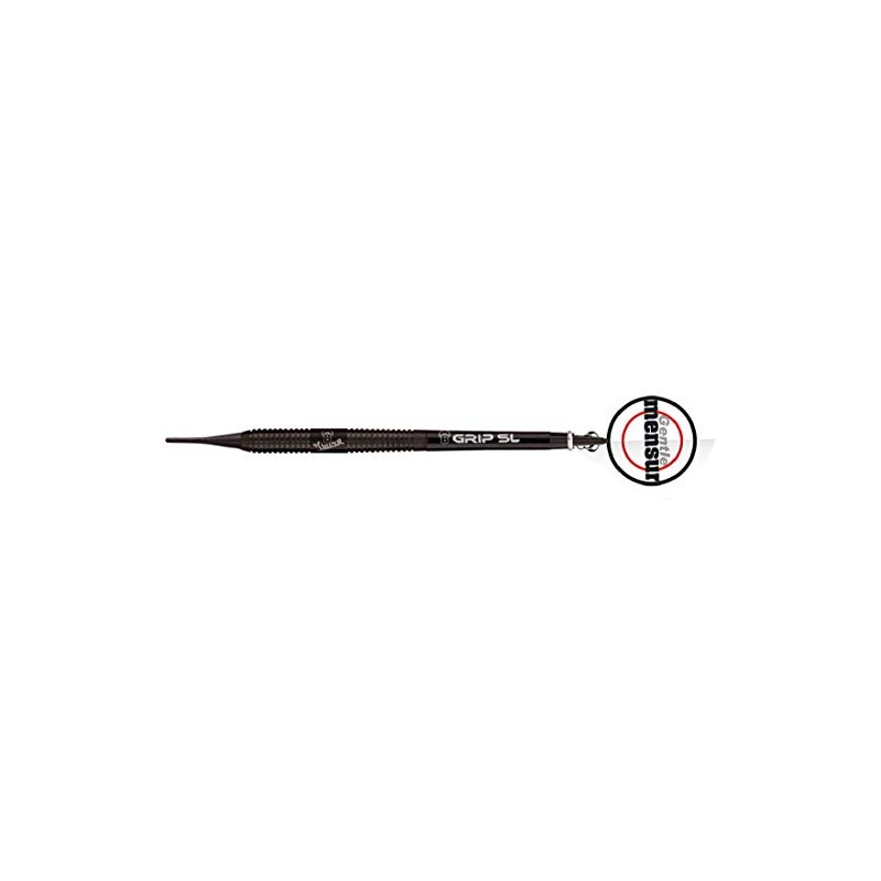 BULL'S Erwachsene Champions Mensur Suljovic Black-Edition Soft Dart 18g, Schwarz,