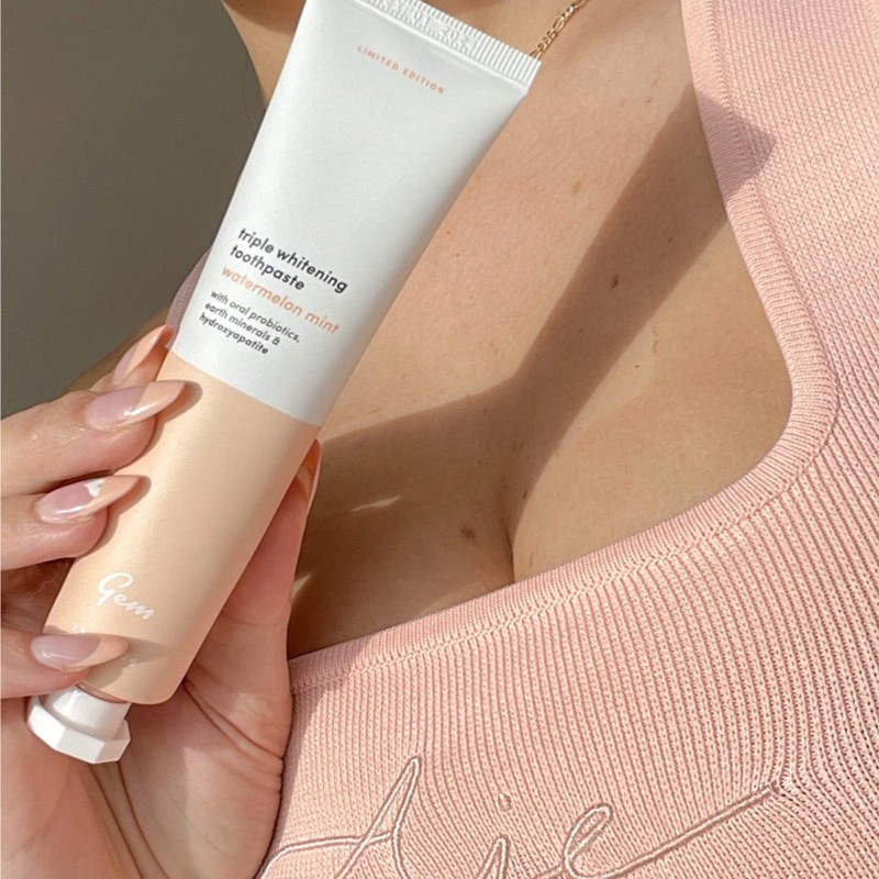 GEM Toothpaste Triple Whitening Watermelon Mint - 100g