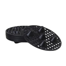 KVMORZE 12 PCS Plant Level Pot Elevator, Heavy Duty Plant Stands, Plant Saucer Riser for Indoor Plant Flower Pot Grow Drainage, Plant Pot Saucer for Prevent Rot and Damage on Patio & Deck (8inch)