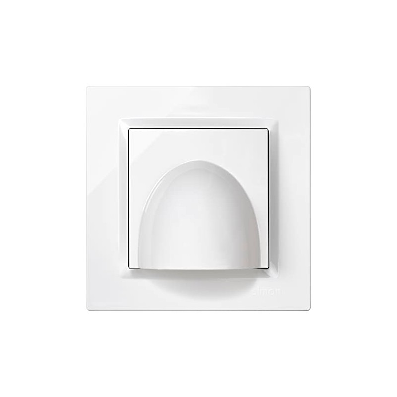 Simon 10 Cable Outlet White