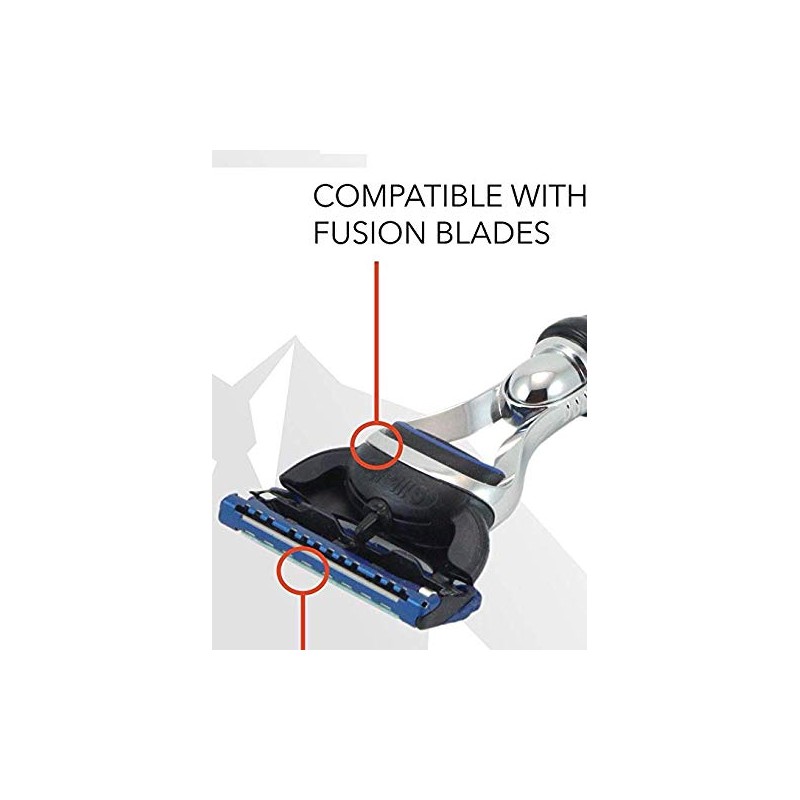 G.B.S 5 Blade Compatible Razor, Black