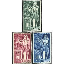 Franz. Zone-Baden 50-52 (complete.issue.) unmounted mint/never hinged ** MNH 1949 Carl Schulz (Stamps for collectors)