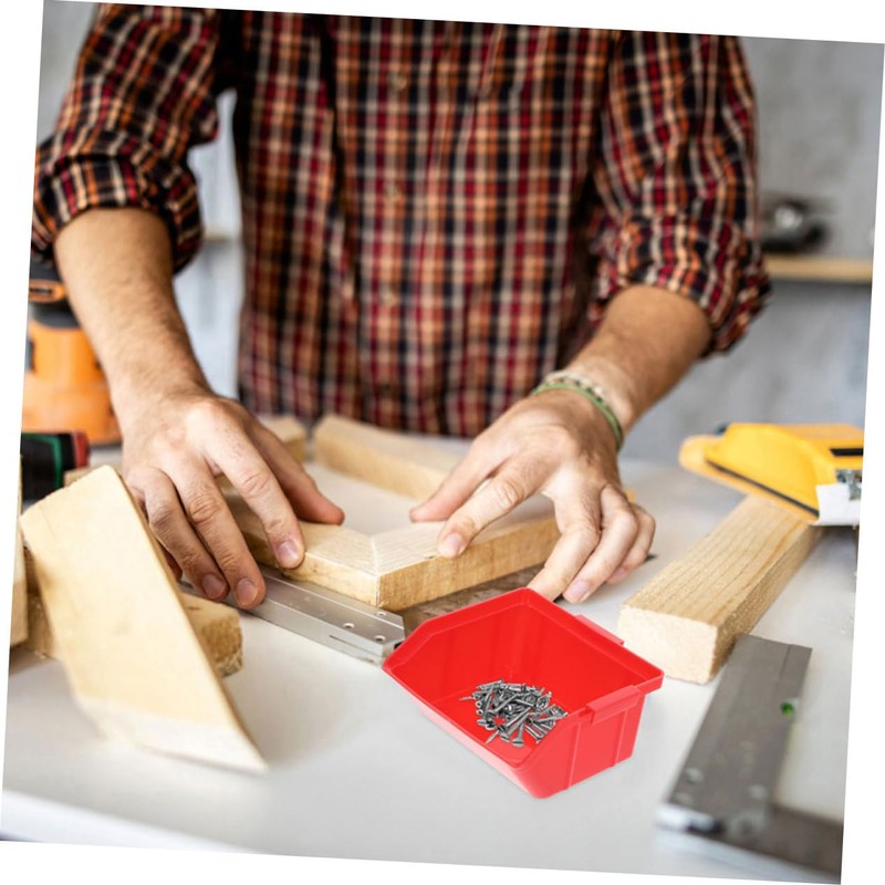 DOITOOL 4pcs Stackable Parts Organizer Bins for Garage and Workshop