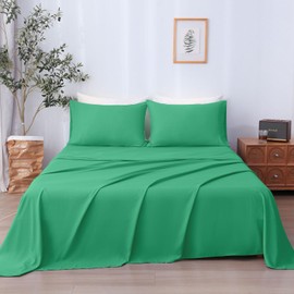LONAVA Soft and Comfortable Twin Sheet Set - Wrinkle Resistant, Deep Pockets, Hotel Luxury Microfiber -Mint