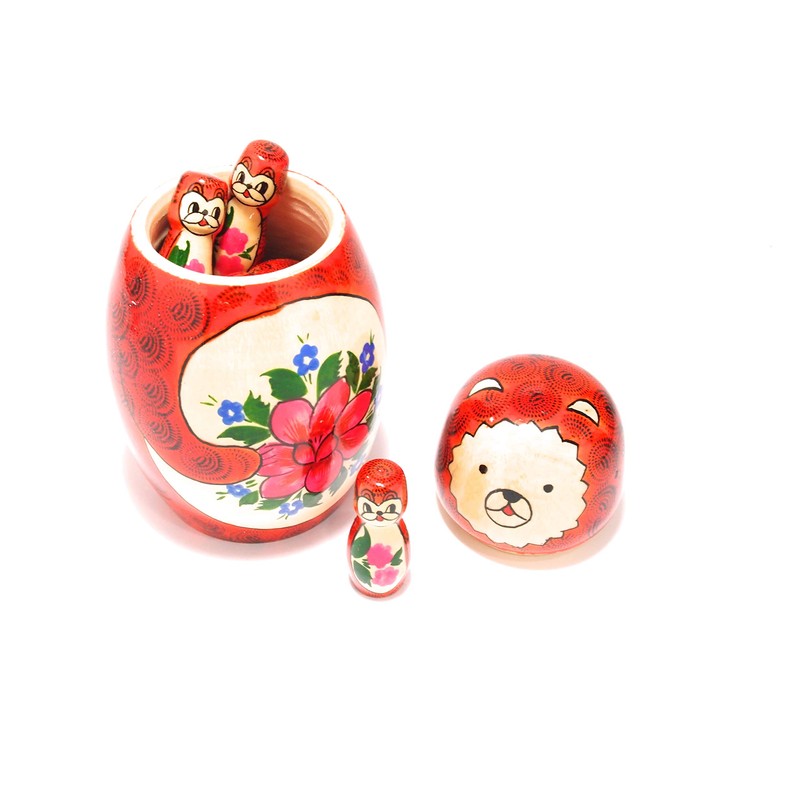 Semyonov Number Play Toy, 10 Pieces, Russian Goods, Bear,