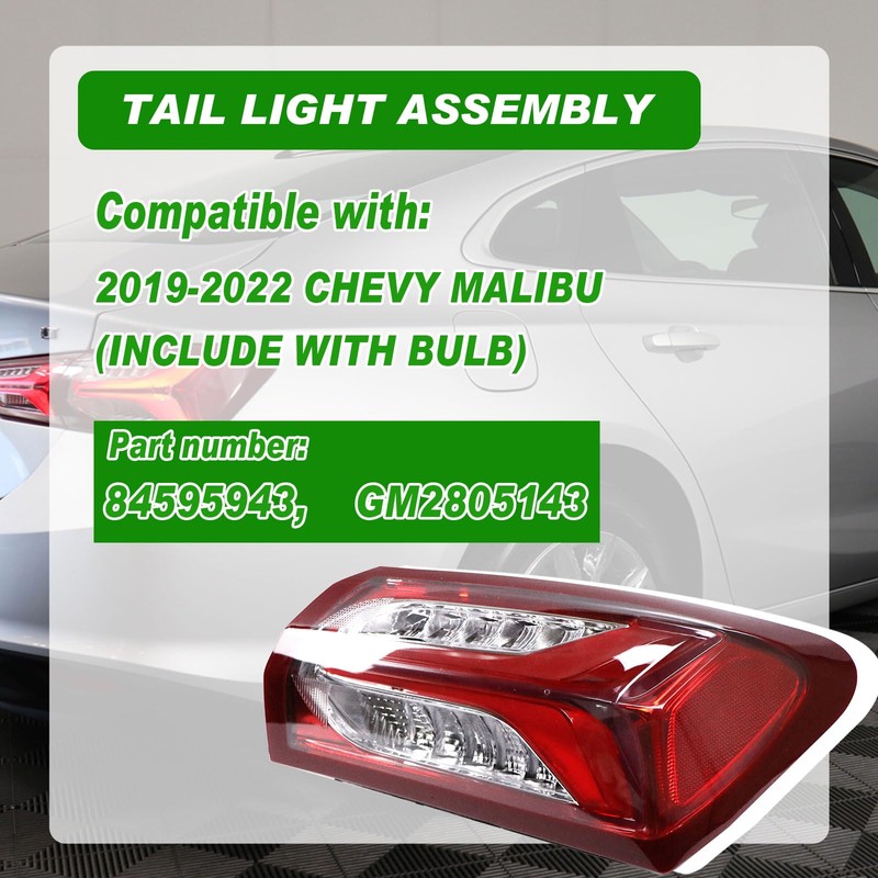 Lochnchn LED Tail Lights Compatible with Chevy Malibu 2019 2020