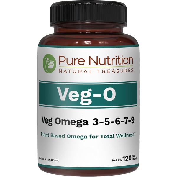 Pure Nutrition Vegan Omega 3-5-6-7-9 | 120 Softgels | 600mg