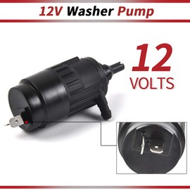 OTUAYAUTO 066011A Windshield Washer Pump - Replacement for 1986-2019 Peterbilt 379 330, 335, 370 series- Washer Fluid Pump