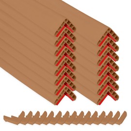 Rubber Bond Wall Corner Guard Edge Protector, 1x1x36 inch Baby Proofing Corner Guards | Self-Adhesive Furniture Edge Strips for Home & Office (15 Pack, Brown)